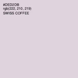 #DED2DB - Swiss Coffee Color Image