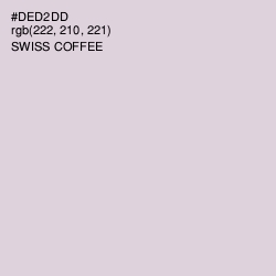 #DED2DD - Swiss Coffee Color Image
