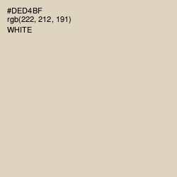 #DED4BF - Sisal Color Image