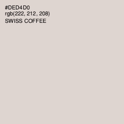 #DED4D0 - Swiss Coffee Color Image