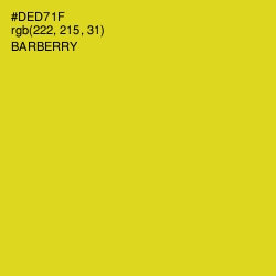 #DED71F - Barberry Color Image