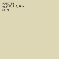 #DED7B5 - Sisal Color Image