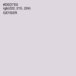 #DED7E0 - Geyser Color Image