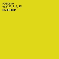 #DED819 - Barberry Color Image