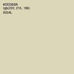 #DED8BA - Sisal Color Image