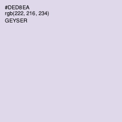 #DED8EA - Geyser Color Image