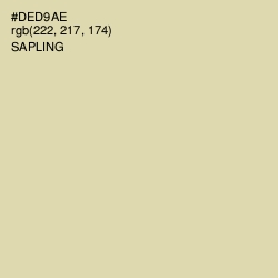 #DED9AE - Sapling Color Image