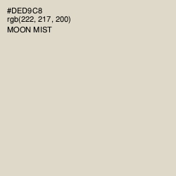 #DED9C8 - Moon Mist Color Image