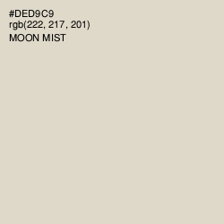 #DED9C9 - Moon Mist Color Image