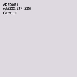 #DED9E1 - Geyser Color Image