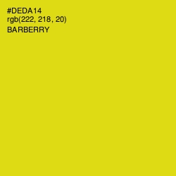 #DEDA14 - Barberry Color Image