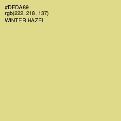 #DEDA89 - Winter Hazel Color Image