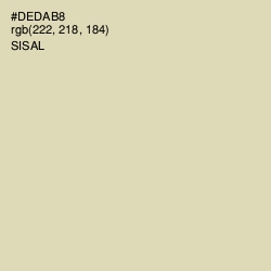 #DEDAB8 - Sisal Color Image