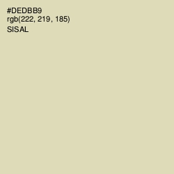 #DEDBB9 - Sisal Color Image