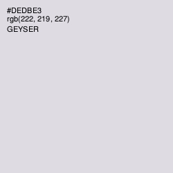 #DEDBE3 - Geyser Color Image