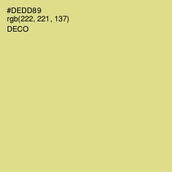 #DEDD89 - Deco Color Image