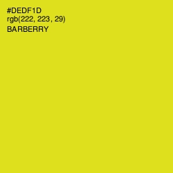 #DEDF1D - Barberry Color Image