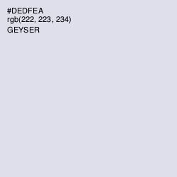 #DEDFEA - Geyser Color Image