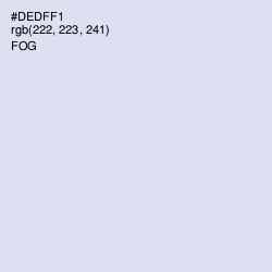 #DEDFF1 - Fog Color Image