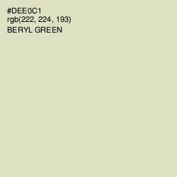 #DEE0C1 - Beryl Green Color Image