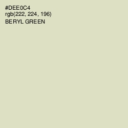 #DEE0C4 - Beryl Green Color Image