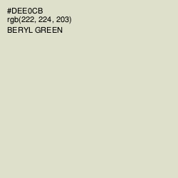 #DEE0CB - Beryl Green Color Image