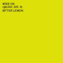 #DEE109 - Bitter Lemon Color Image