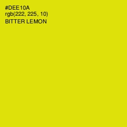 #DEE10A - Bitter Lemon Color Image