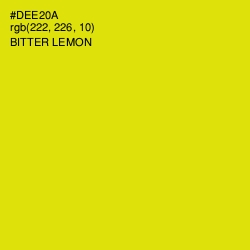 #DEE20A - Bitter Lemon Color Image