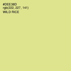 #DEE38D - Wild Rice Color Image