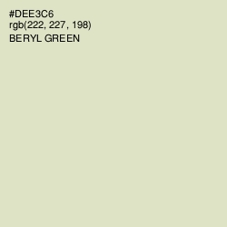 #DEE3C6 - Beryl Green Color Image