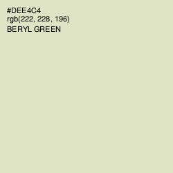 #DEE4C4 - Beryl Green Color Image