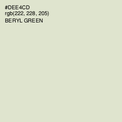 #DEE4CD - Beryl Green Color Image