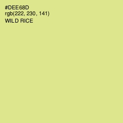 #DEE68D - Wild Rice Color Image