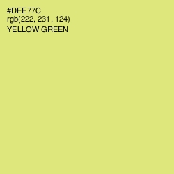 #DEE77C - Yellow Green Color Image