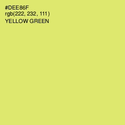 #DEE86F - Yellow Green Color Image