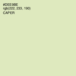 #DEE9BE - Caper Color Image