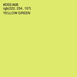 #DEEA6B - Yellow Green Color Image