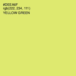 #DEEA6F - Yellow Green Color Image