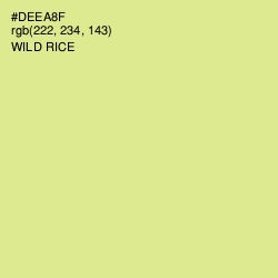 #DEEA8F - Wild Rice Color Image