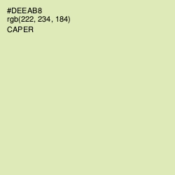 #DEEAB8 - Caper Color Image