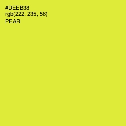 #DEEB38 - Pear Color Image
