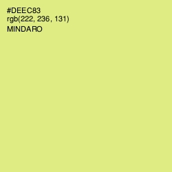 #DEEC83 - Mindaro Color Image