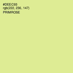 #DEEC93 - Primrose Color Image