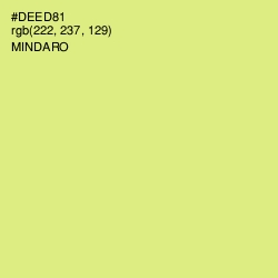 #DEED81 - Mindaro Color Image