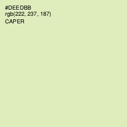 #DEEDBB - Caper Color Image