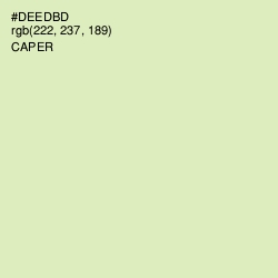 #DEEDBD - Caper Color Image