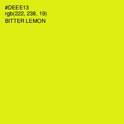 #DEEE13 - Bitter Lemon Color Image