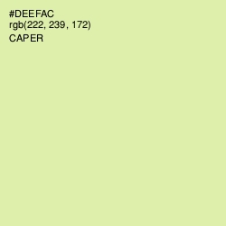 #DEEFAC - Caper Color Image