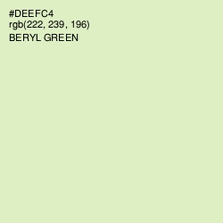 #DEEFC4 - Beryl Green Color Image